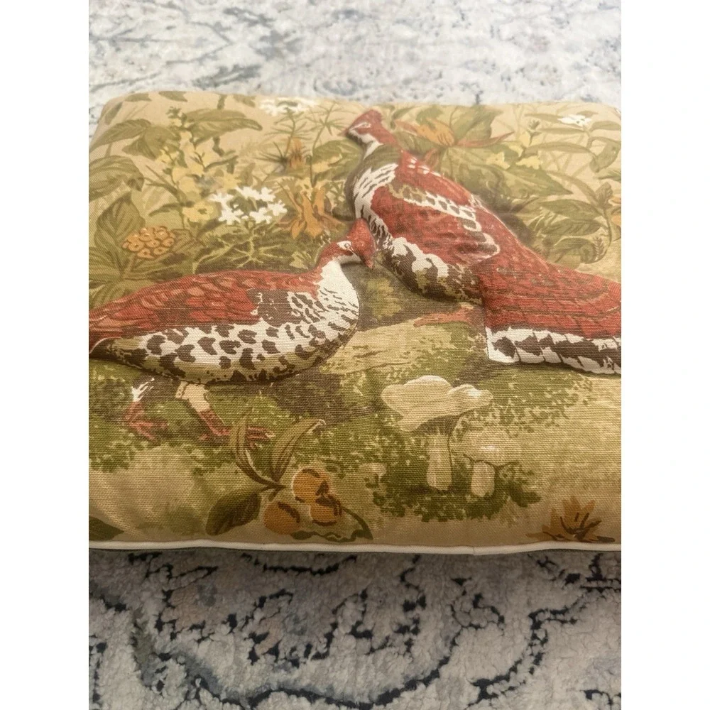 Vintage Pheasant 3D Puffer Pillow 18